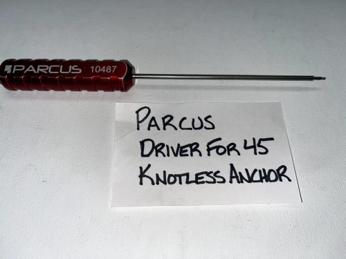 PARCUS KNOTLESS SUTURE ANCHOR DRIVER FOR 45