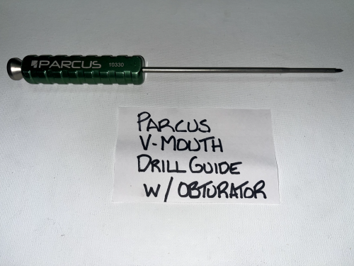PARCUS V-MOUTH DRILL GUIDE W/ OBTURATOR