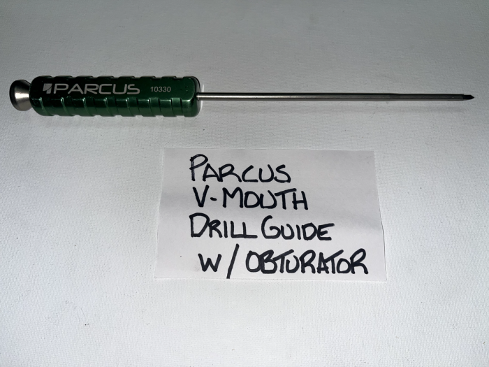 PARCUS V-MOUTH DRILL GUIDE W/ OBTURATOR
